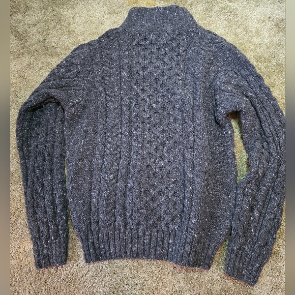 NWT L.L. Bean charcoal wool sweater. Men's medium - Picture 3 of 4